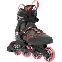 K2 Alexis 80 Boa Inline-skates - Grey / Coral - EU 39 1/2