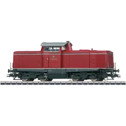 Diesellokomotive MÄRKLIN "V 100.20 - 37176", rot, Modelleisenbahn-Fahrzeuge, KinderL:14,1cm, L:14,1cm