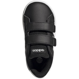 adidas Jungen Unisex Kinder Grand Court Lifestyle Hook and Loop Sneaker, Core Black/FTWR White/Core Black, 21