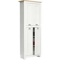 VCM Holz Flurschrank 5 Fächer Badezimmerschrank Maße: H. 184