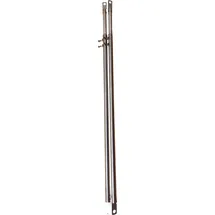 ASTEC Teleskopstangen Set Edelstahl 750-1500 transparent/weiß