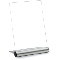 Tischaufsteller »Fendige« DIN A4, Aluminium, Acrylglas
