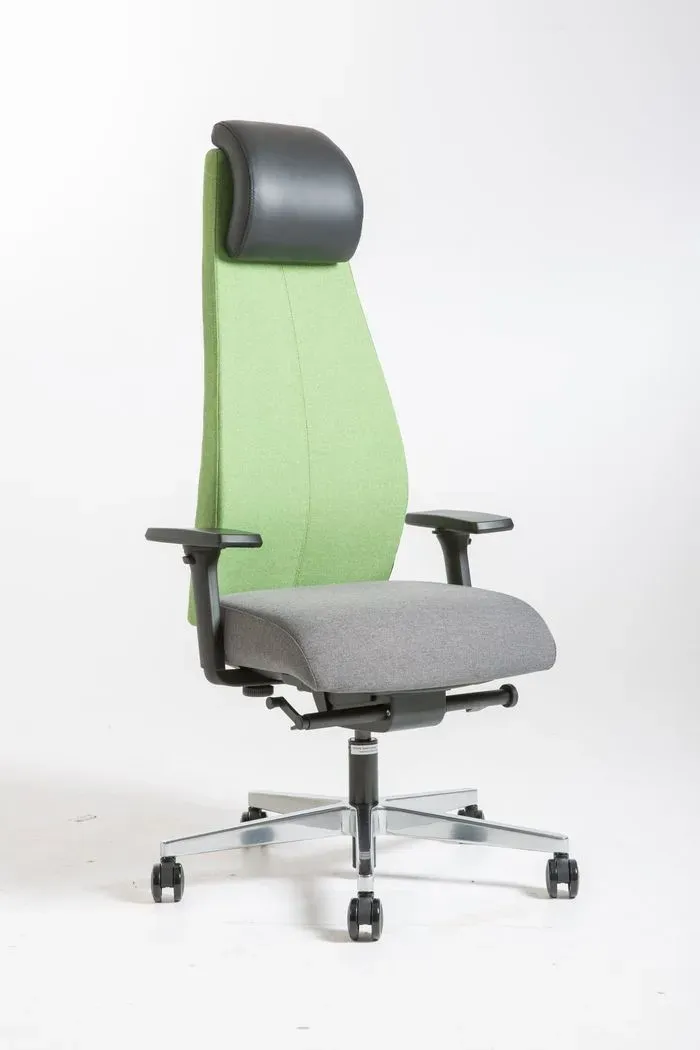 Ergotec Drehstuhl York Stoff Grau