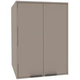 Fackelmann Waschmaschinen Aufsatzschrank 65 x 90 x 65,1 cm Grau