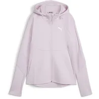 Puma Sweatshirt PUMA "EVOSTRIPE Kapuzenjacke Damen" Gr. M, lila (grape mist purple) Damen Sweatshirts