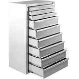 ADB Schubladenschrank 24782, aus Metall, 9 Schübe, lichtgrau, (B/H/T) 70 x 120 x 44cm