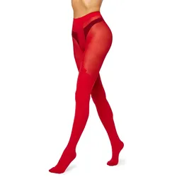 Damen Strumpfhose MS-389 - Rot - L