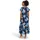 Betty & Co Damen Stufenkleid mit Print 36, Dunkelblau/Blau - 36