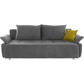 Collection AB Schlafsofa »Funtastic«, mit Federkern, Bettfunktion, inklusive 2 Rücken- und 1 Zierkissen, grau