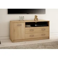 Home collective TV-Schrank 110cm breit Lowboard Fernsehtisch mit 1