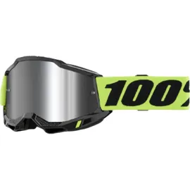 100% Accuri 2 Neon Yellow - Mirror Silver Lens