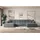 altdecor Wohnlandschaft, Dunkelgrau, Textil, 6-Sitzer, U-Form, 344x73x165 cm, Wohnzimmer, Sofas - Couches, Wohnlandschaften, Wohnlandschaften in U-Form