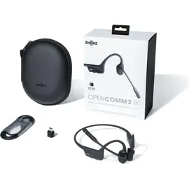 Shokz OpenComm2 2025 UC Knochenschall-Headset schwarz inkl. USB-C Dongle