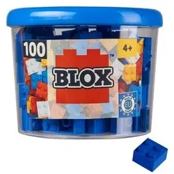 SIMBA 104114112 Blox 100 blaue 4er Steine in Dose