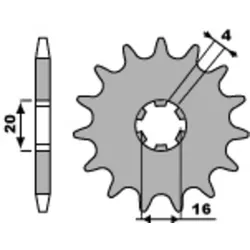 PBR Standard-Stahlkettenrad 560 - 420