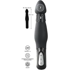 You2Toys Analvibrator „Thrusting Anal Vibe“, 23,5 cm, schwarz