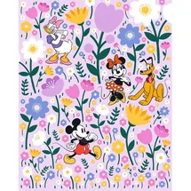KOMAR Vlies Fototapete Disney Mickey und Minnie Mouse Botanical Spring Bunt