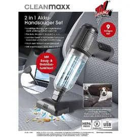 Clean Maxx CLEANmaxx Akku-Handstaubs.7tlg, Staubsauger, Grau