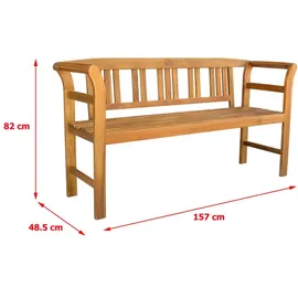 prestige home living outdoor 3-Sitzer 157 x 49 x 82 cm Rosa