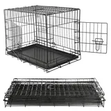 MuCoLa - Hundetransportbox Falltbar Drahtkäfig Hunde Transportbox Gitterbox Hundekäfig