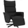 vidaXL Relaxsessel mit Fußteil Kunstleder 84 x 106,5 x 0 cm Schwarz drehbar