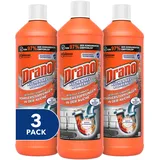 Drano (Mr Muscle) Küchen-Gel Rohrfrei Abflussreiniger, Rohrreiniger für die Küche, entfernt Verstopfungen, 3er Pack (3 x 1000 ml)