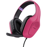 Trust Gaming GXT 415P Zirox Leichtes Gaming Headset mit 50-mm-Treiber für PC, Xbox, PS4, PS5, Switch, Mobile, 2-m-Kabel, 3,5-mm-Audioanschluss, Over-Ear Kopfhörer mit Kabel - Rosa