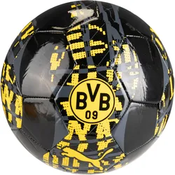 PUMA Borussia Dortmund Fußball in puma black-faster yellow, Größe 5 - schwarz