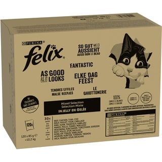 FELIX So gut wie es aussieht Gemischte Vielfalt in Gelee 120 x 85 g