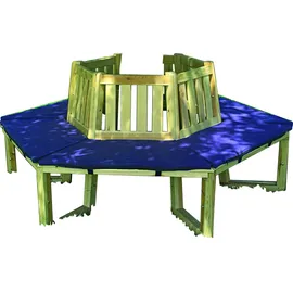 Promadino Baumbank Dekokissen 100 x 43 cm Blau