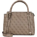 GUESS Handtasche Eco Erica 2 Compartment Satchel Latte Logo