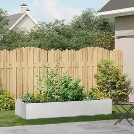 vidaXL Pflanzgefäß 200 x 80 x 40 cm Weiß