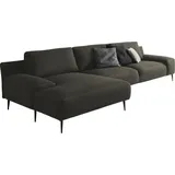 Designwerk Ecksofa DESIGNWERK "Forma L-Form, zeitloses Designsofa mit aktuellem Fuß", grün (hunter), B:344cm T:162cm, 100% Polyester;Struktur 98% Polyester, 2% Acryl, Sofas, Ecksofa, in hochwertiger Verarbeitung & tollem Sitzkomfort