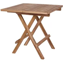 VCM Bine Gartentisch 50 x 50 x 0 cm Braun