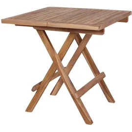 VCM Bine Gartentisch 50 x 50 x 0 cm Braun