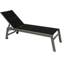 FRG Sonnenliege 200 x 70 x 30 cm Grau