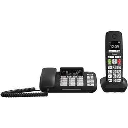 Analoges/DECT-Telefon  DL780 Plus (Schwarz)