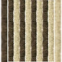 arsvita Flauschvorhang 80x185 cm Unistreifen beige - braun,