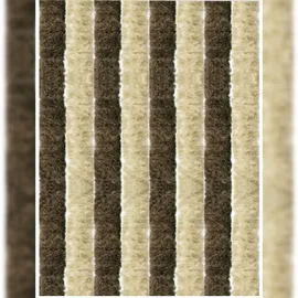 arsvita Flauschvorhang 80x185 cm Unistreifen beige - braun,