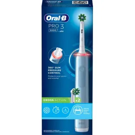 Oral-B Pro 3 3000 CrossAction blau + Aufsteckbürste