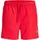 JACK & JONES Badeshorts JPSTMAUI TROPIC SOLID SWIM SHORTS SN Rot S