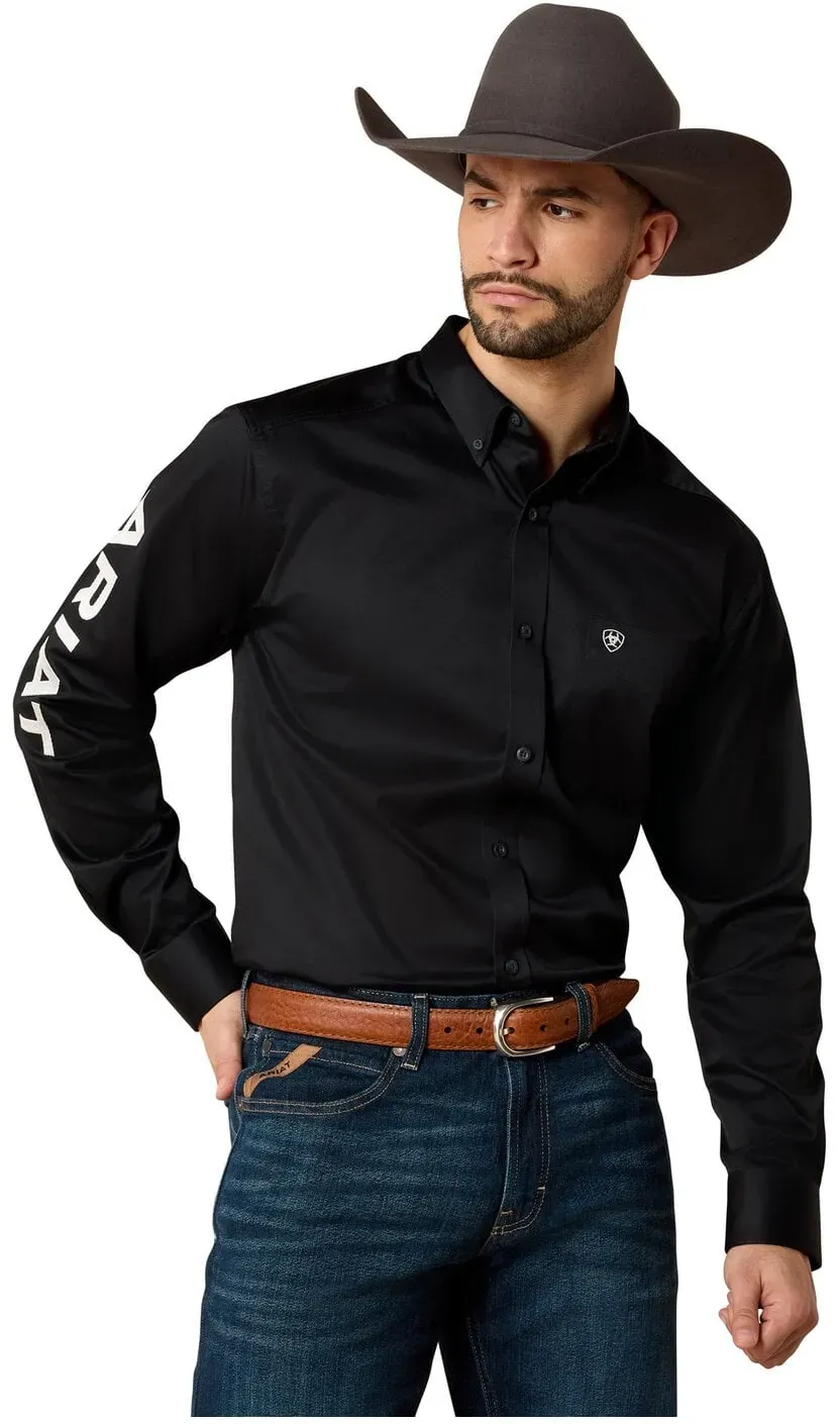 ARIAT Hemd Team Logo Twill black XXL