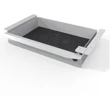 TecLines TUS018S ausziehbare Unterbau Schublade, abschließbar, silber