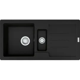 Franke Strata STG 651-86 Fragranit+, Excenterventil Black Matt - Schwarz