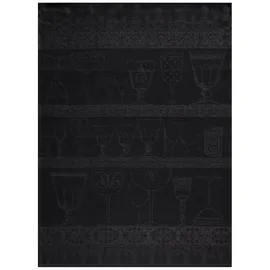 Le Jacquard Français 27079 Gläsertuch Cristal Onyx 60x80 cm Leinen