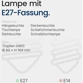 Philips LED-Birne 60 W E27 warmweiß 6 St.