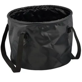 Relaxdays Falteimer für Camping 15 Liter Schwarz