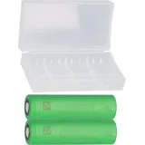 2x Murata us 18650 VTC6 3120mAh 30A Batterie Akku + Box