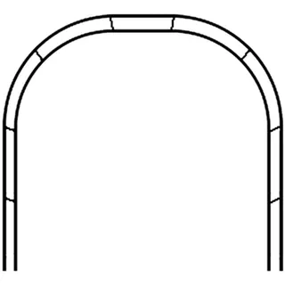 Rosenbogen Metall Stabil Gartenbogen aus Pulverbeschichtetem Stahl Wetterfeste mit Rankhilfe Spalier für Kletterpflanzen und Rosen 240 cm Breit