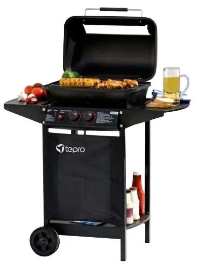 Tepro Gasgrill Irvine, BxTxH: 94x51x102 cm schwarz